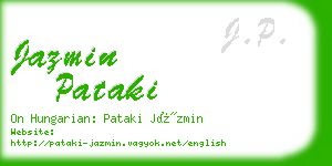 jazmin pataki business card